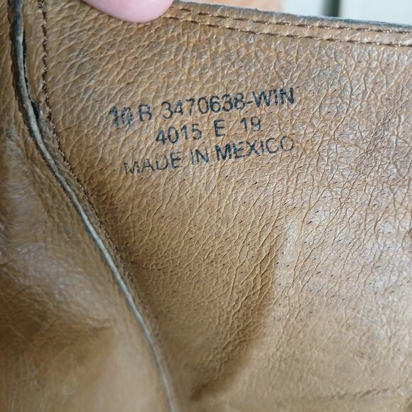 SINGLE LEFT FOOT ONLY Frye Molly Button Tall Boot 10B brown leather zip 1" heel - Picture 12 of 16